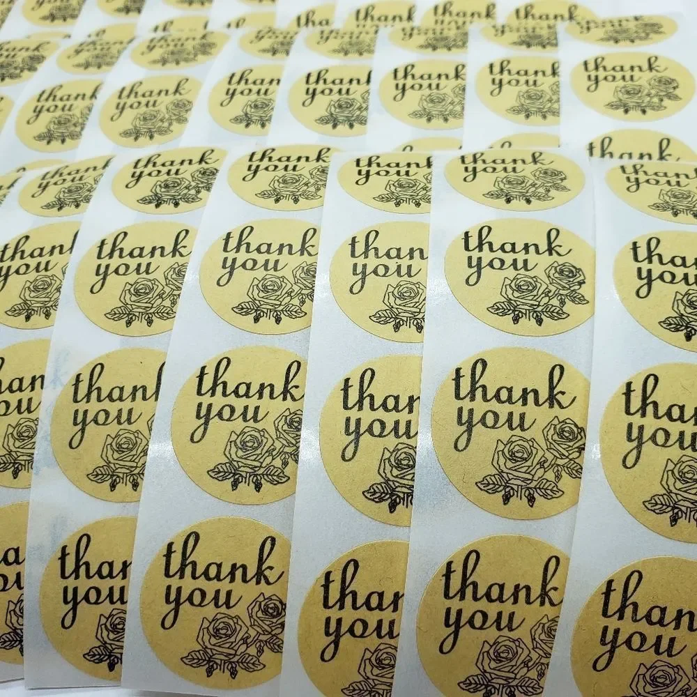 8/$20 100ct Thank You Stickers Round 1